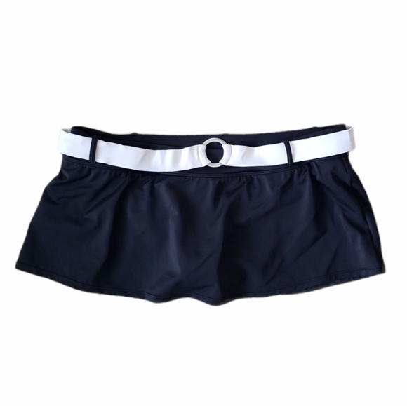 Nike Other - B2G1 NIKE Black/White O-Ring Belt Swim Skirt